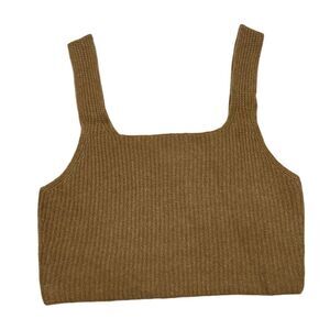 NWT Everlane Tan Camel Wool Blend Cropped Tank